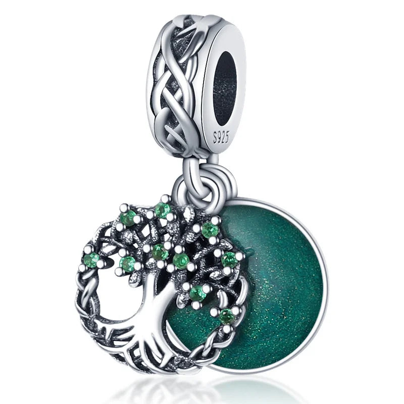 Womens Tree Of Life Pendant Charms Bead For Pandora 925 Silver