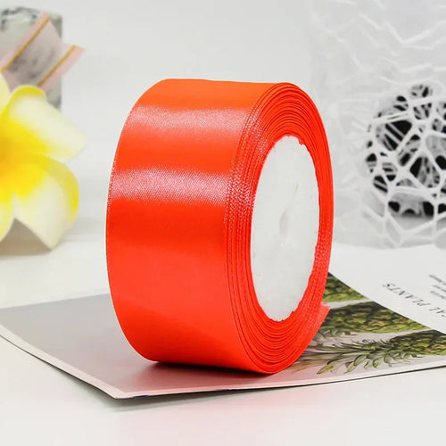 25yards/Roll 40mm Satin Ribbons Crafts Bow DIY Gift Wrap Wine Red