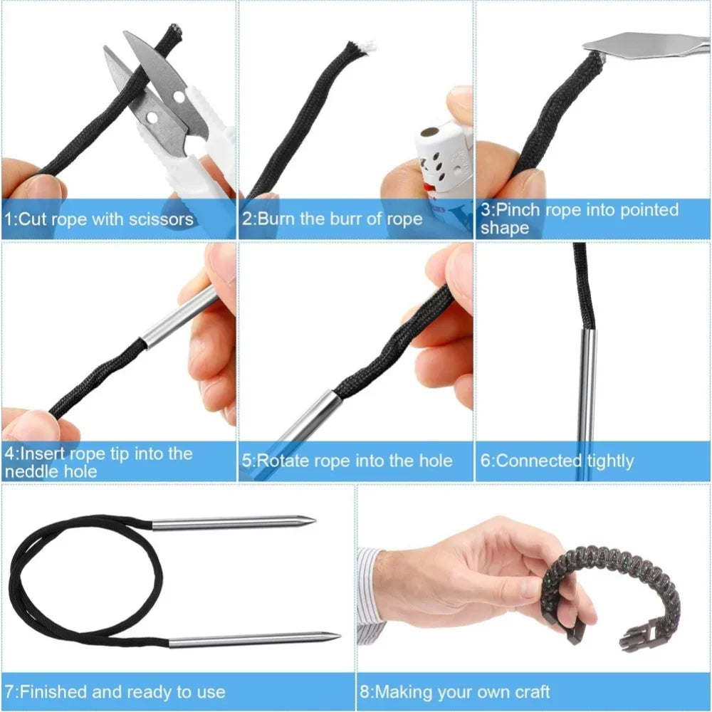 Multifunctional Paracord FID Tool Kit Stainless Steel Marlinspike
