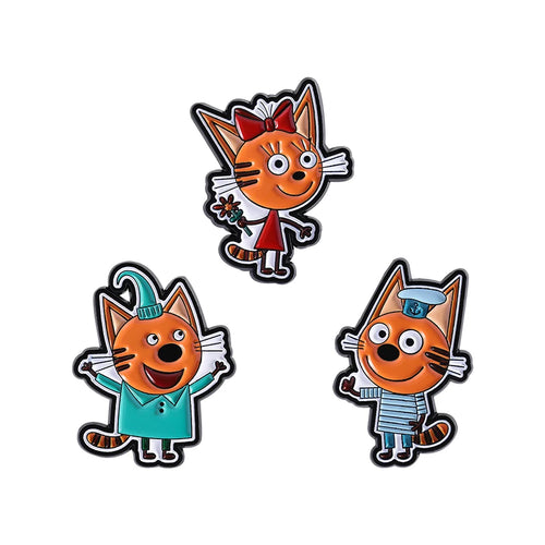 1-9 Pcs/Set Anime Turbo Granny Luck Cat Brooch Enamel Pins Cartoon