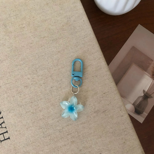Sweet Colorful Jelly Flower Key Chain Color DIY Flower Cute Keychains