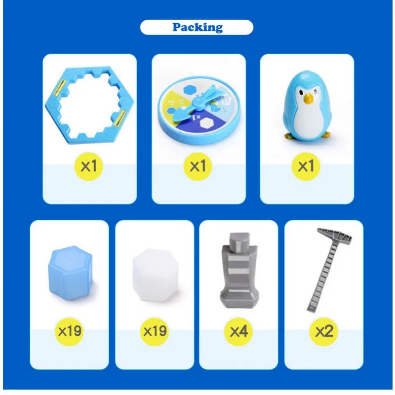 Mini Interactive Indoor Board Game Trap Ice Break Save Penguin Parent