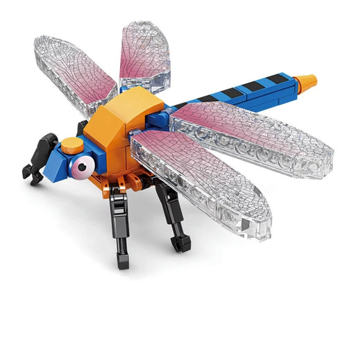 Creative Building Blocks Insect Model Bee Dragonfly Ant Mantis