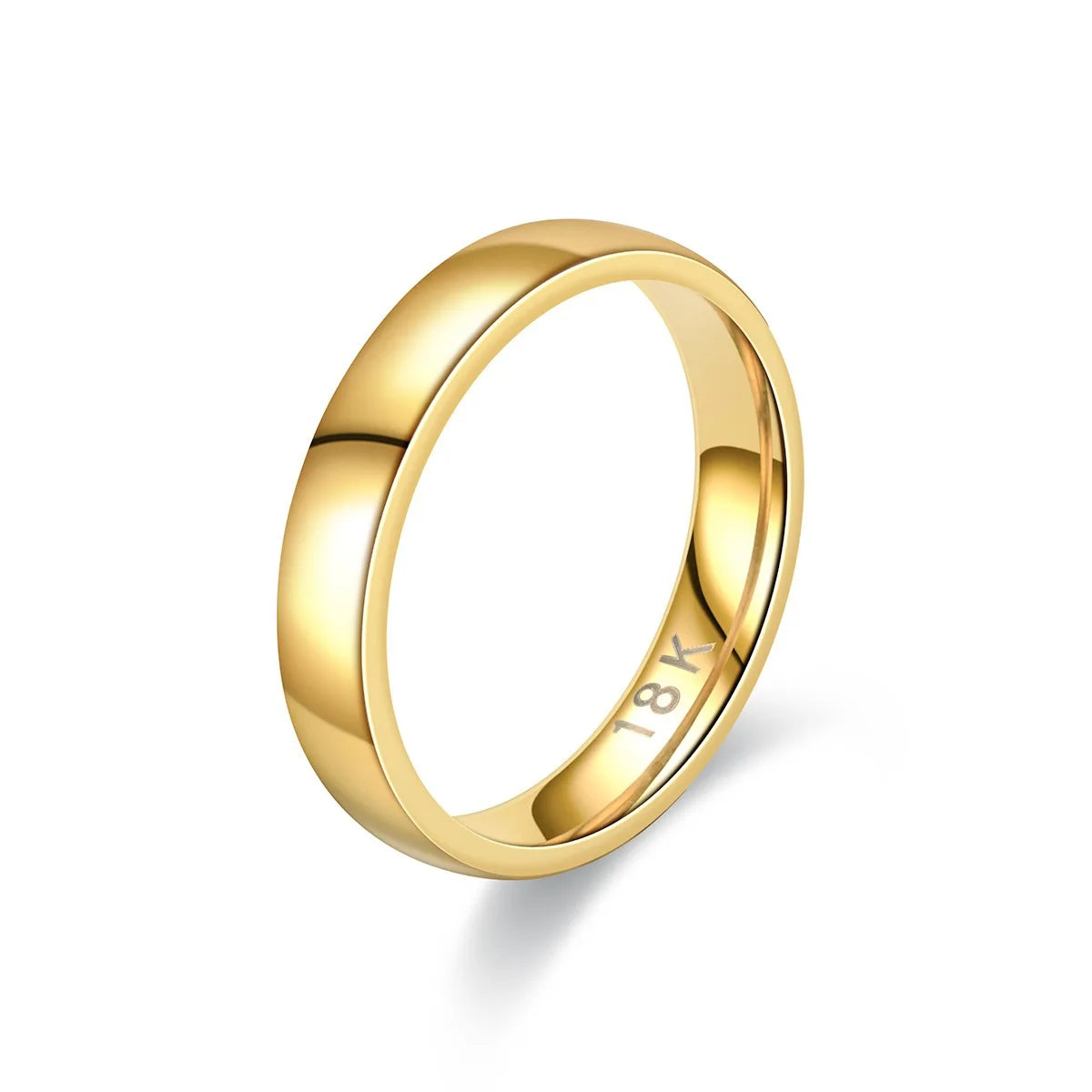 Gold Plated Ring Colour Fashion Women's Simple Couple's Wedding Ring