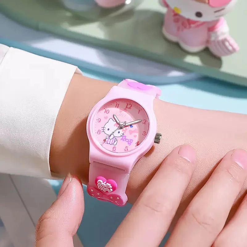 Sanrio 3D Pattern Children's Watch Cinnamoro Hello Kitty Waterproof