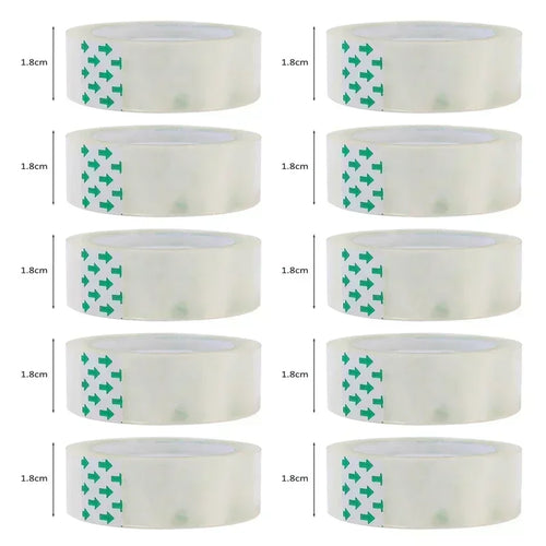 10/5/1 Rolls Premium Transparent Tape 0.8cm 1.2cm 1.8cm Multifuntion