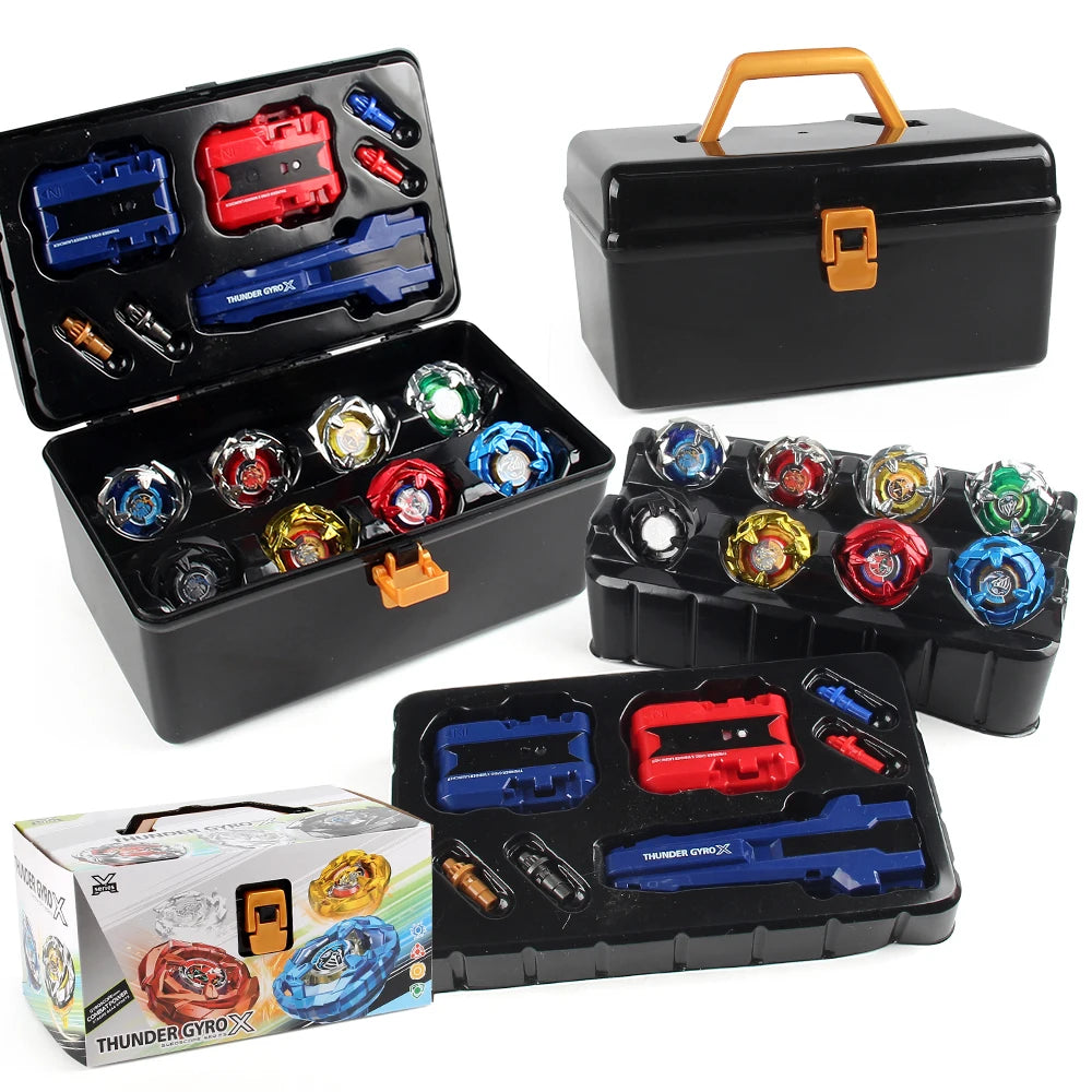 Bey X Spinning Toy Kit Gyro Metal Battle Tops with Launchers Organize