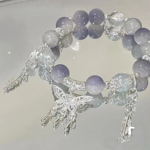 New Simple Beads Crystal Bracelet For Women Girls Korean ins Flower
