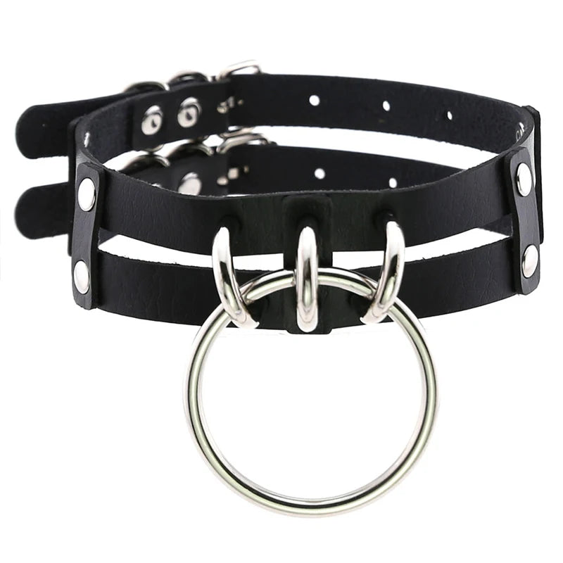 1pc Fashion Punk Gothic Necklace Collar, Rivet Choker Y2K Necklace For