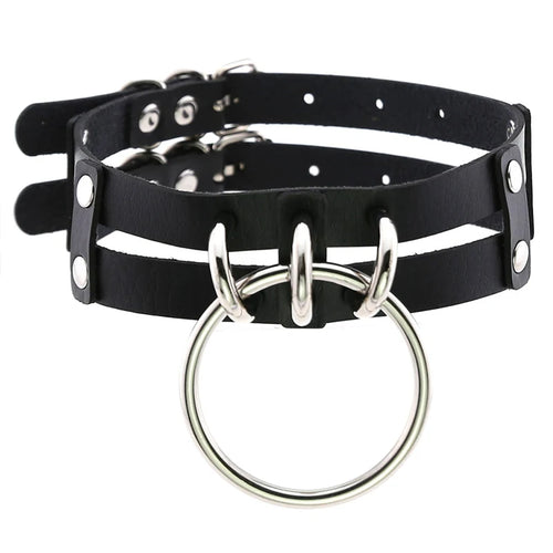 1pc Fashion Punk Gothic Necklace Collar, Rivet Choker Y2K Necklace For