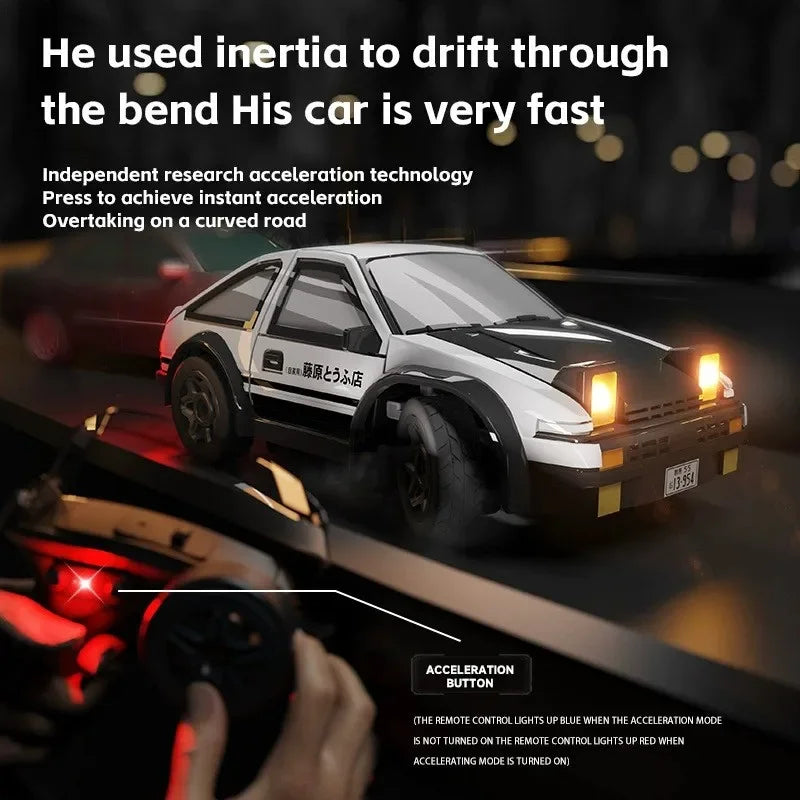 1:64 Desktop RC Drift Car 2.4G High-Speed Racing Car Four-Wheel Mini