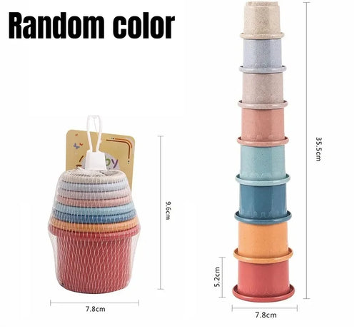 Baby Montessori Cup Stacking Toys Beach Pool Bathtub Educational Toys