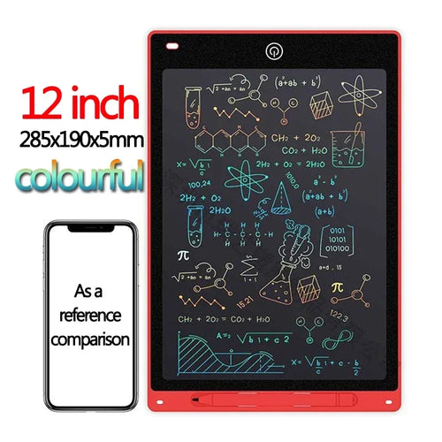 10/12/inch LCD Writing Tablet Drawing Board Kids Graffiti Sketchpad