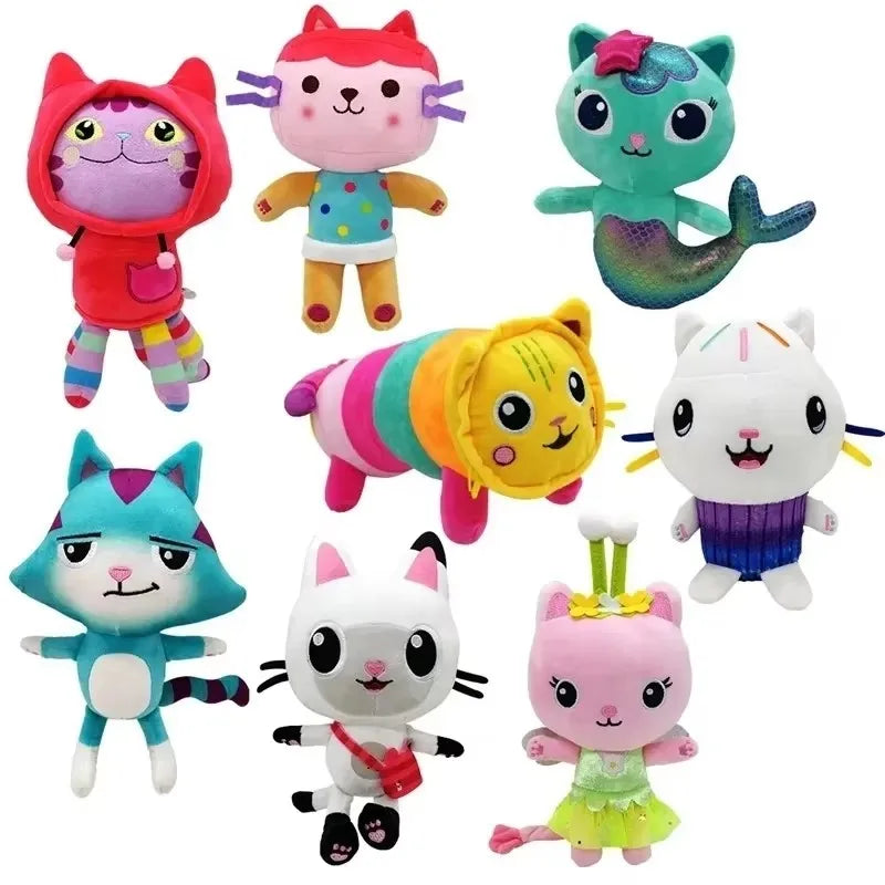 Newest 8 Stlyes Gabby Dollhouse Plush Toy Mercat Cartoon Stuffed