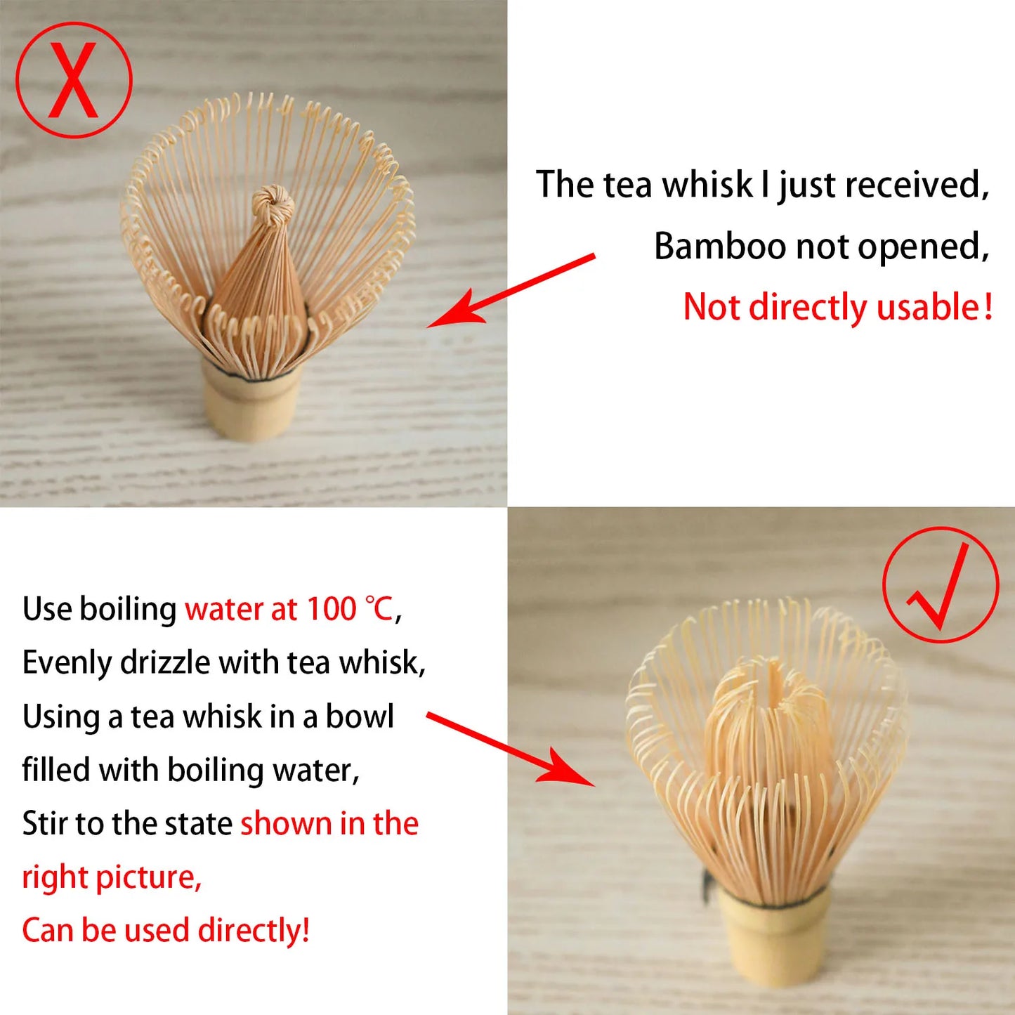 6PCS/Set Japanese-style Matcha Bowl , Spoon, Tea Whisk, Sieve Mesh,