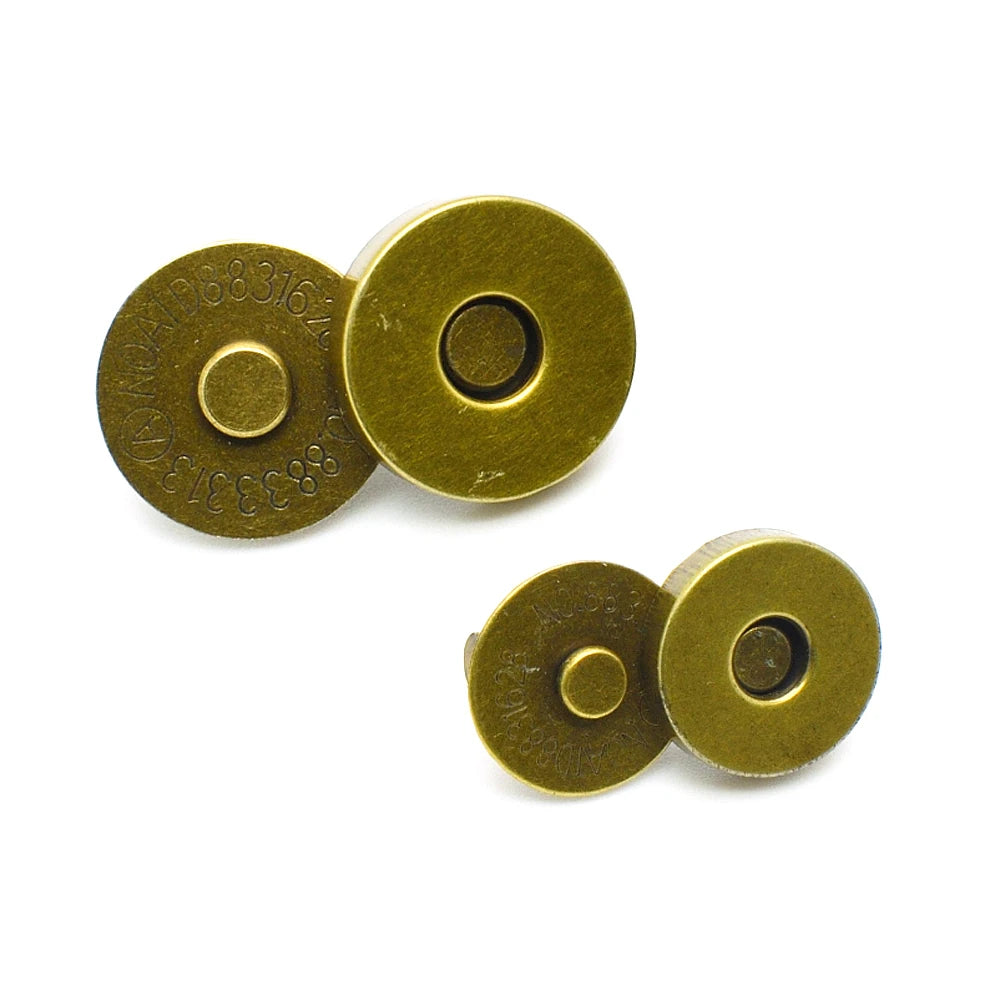 10 Pcs/Pack 14-18MM Magnetic Snap Fasteners Clasps Buttons Handbag