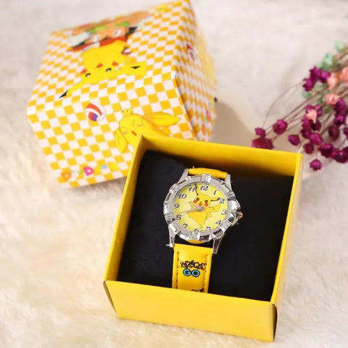 Pocket Monster Pikaqiu kawaii Fashion Trend Creative Watch Boys and