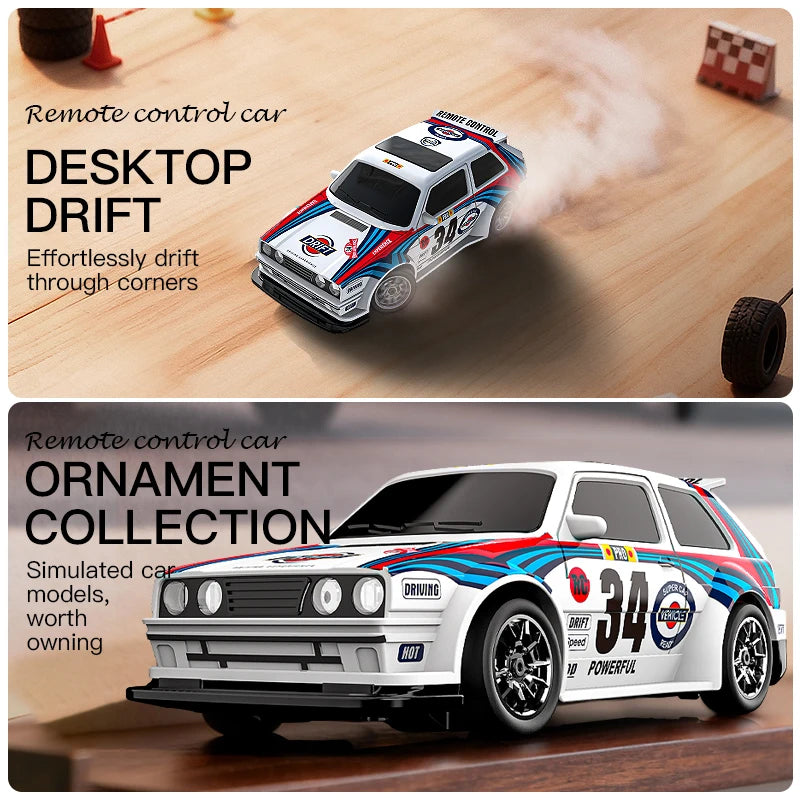 4WD Racing 1:43 or 1:64 RC Electric Drift Car Radio Full Proportional