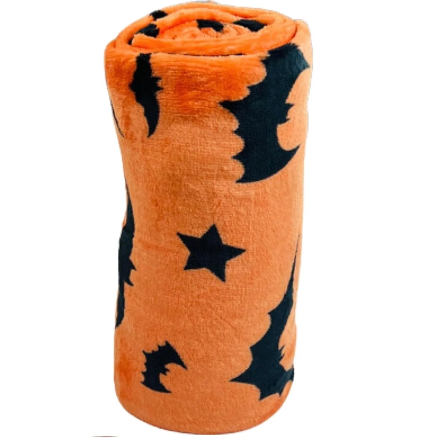 1PC Gifts Blanket Black Bats Printed Flannel Blanket Perfect for Sofa