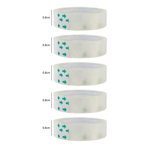 10/5/1 Rolls Premium Transparent Tape 0.8cm 1.2cm 1.8cm Multifuntion