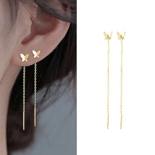 New Fashion Gold Color Leaf Earrings For Women Exquisite Mini Set