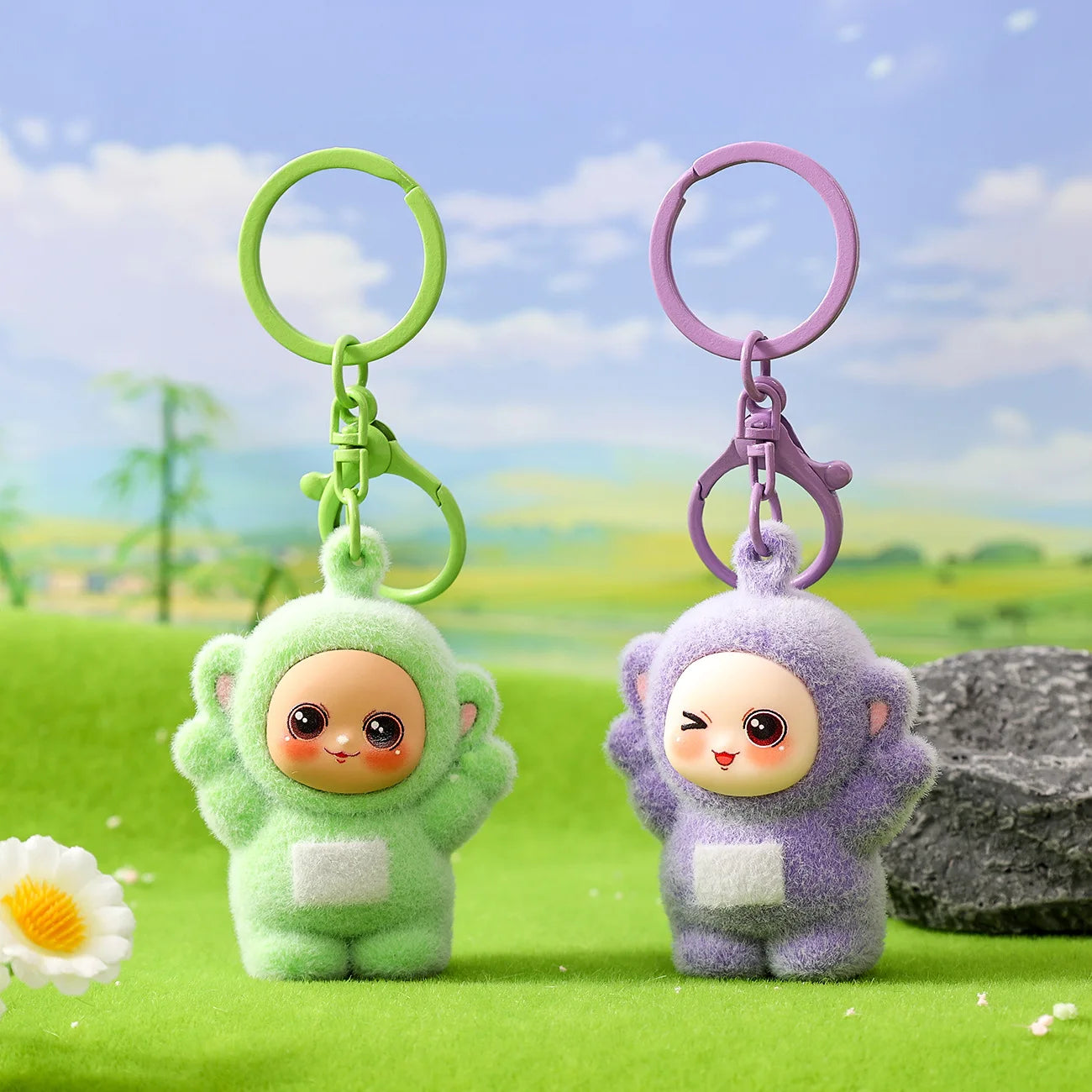 Four Color Baby Series Cartoon Keychains, Small Pendants, Trendy
