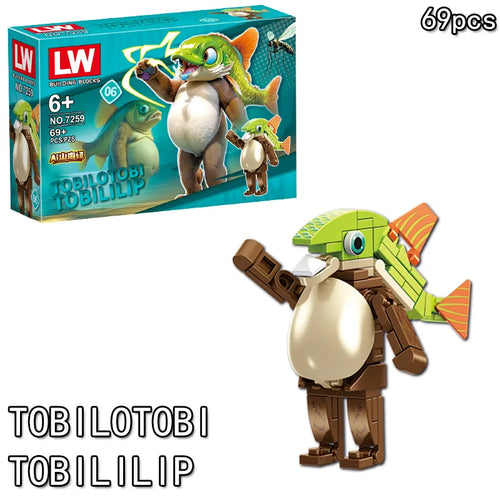 Tung Tung Sahur‌ Figure Block Toy Tralalero Tralala‌，LiriLi