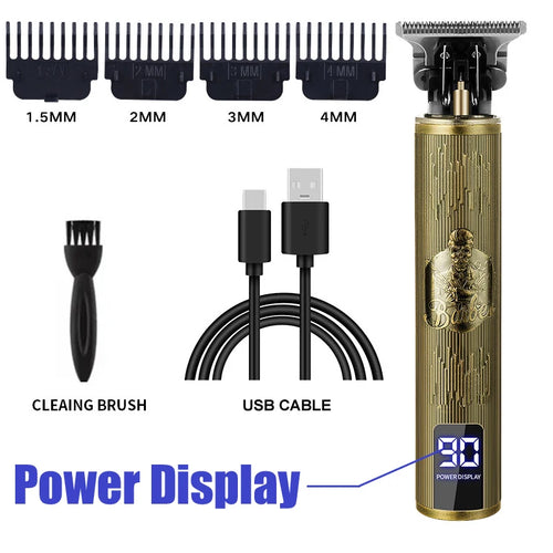 Vintage Hair Clipper USB Charging Hair Cutting Machine Electric Hair