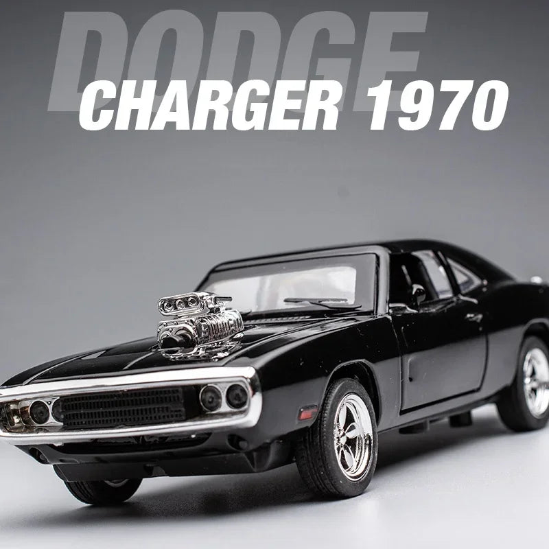 1:32 Simulation 1970 Dodge Charger Alloy Sports Car Model Pull Back