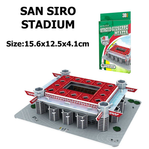 Miniature Football Field 3D DIY Puzzle World Famous Stadiums Models