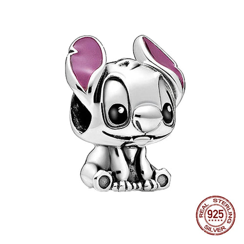 New S925 sterling silver Disney Mickey Mouse pendant bead suitable Fit