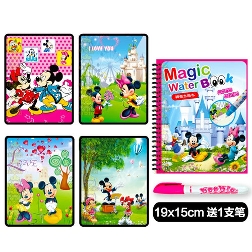 Disney Cartoon Frozen Water Painting Drawing Toys Set Graffiti Minnie