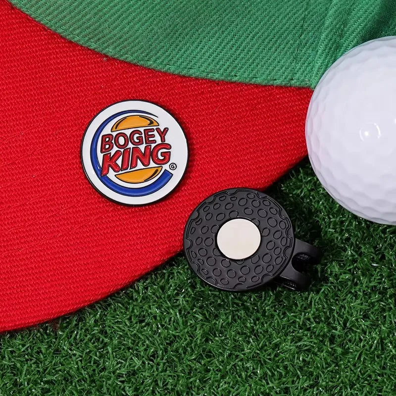 Bogey Ball King Creative Golf Hat Clips Magnetic Golf Ball Marker Cap