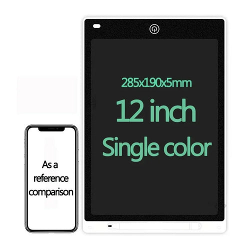 10/12/inch LCD Writing Tablet Drawing Board Kids Graffiti Sketchpad