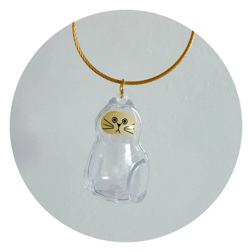 Pet Hair Memorial Resin Storage Capsule Creative Cat/Dog Hair Pendant