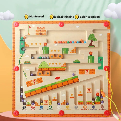 Magnetic Sorting Games Montessori Puzzle Toys Maze Board Learning