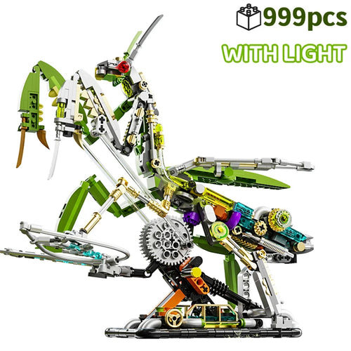 Mechanical Shark Building Set, Sea Life Crocodile Parrot Mantis