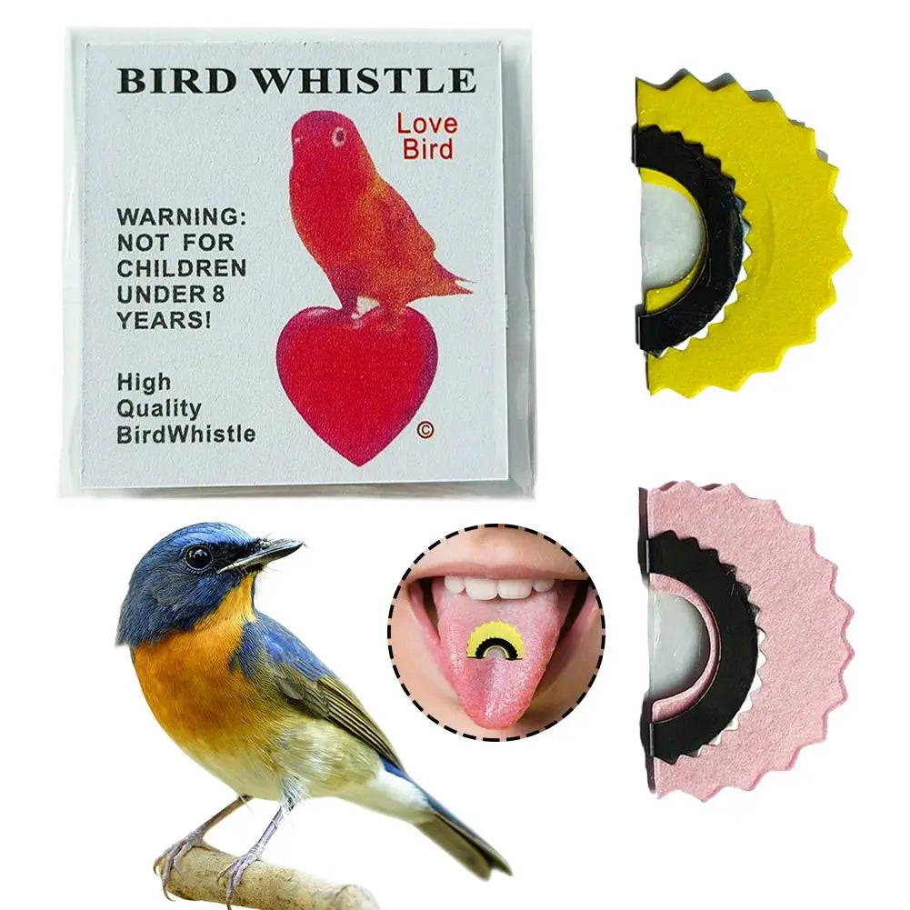 1PCS Bird Wacky Whistle Magic Fun Bird Caller Tongue Warbler Original