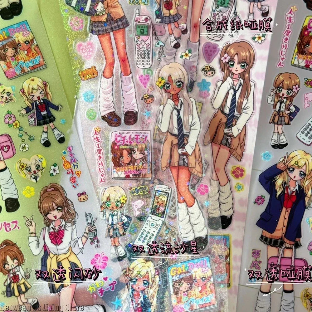 70cm Shibuya Hottie Vintage Showa Stickers for Craft Supplies