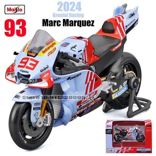 Maisto 1:18 2024 Gresini Racing MotoGP #93 Marc Marquez #73 Alex