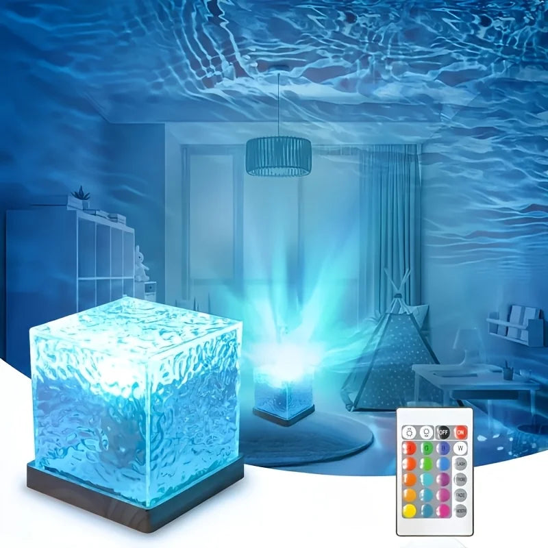 16Colors Ocean Wave Aurora Projector Light Touch LED Night Light