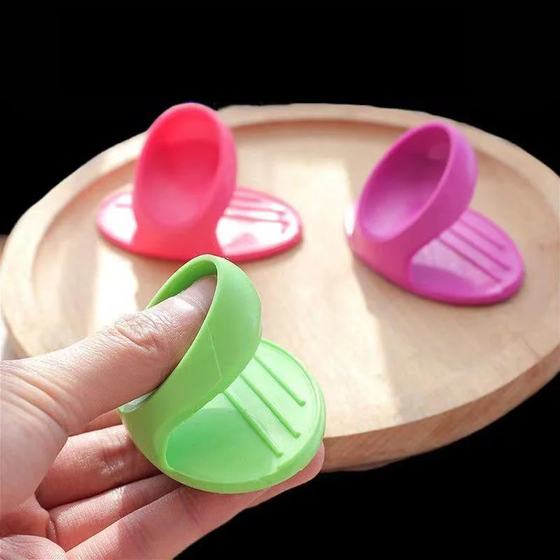 10/2PCS Silicone Insulated Finger Covers Oven Microwave Insulated
