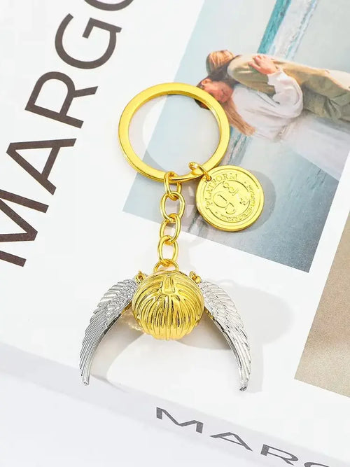 Keychain Golden Snitch Pendant Fashion Trend Backpack Accessory for