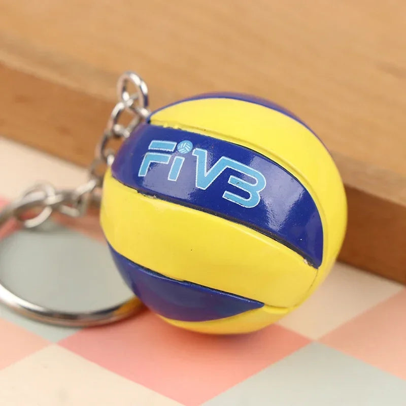 1xFashion PVC Volleyball Keychain Ornaments Business Volleyball Gifts
