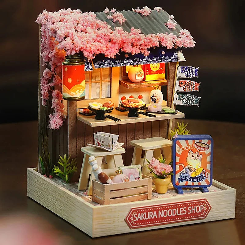 New Miniature Doll Houses DIY Small House Kit Making Room Toys Home