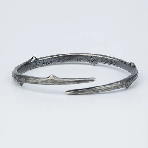 XIYANIKE Vintage Thai Silver Lotus Flower Cuff Bracelet For Women Girl