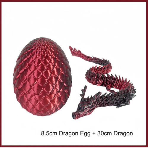3D Mini Chinese Dragon Surprise Egg Movable Joint Tabletop Decoration