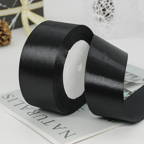 25yards/Roll 40mm Satin Ribbons Crafts Bow DIY Gift Wrap Wine Red