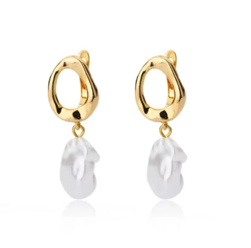 Stainless Steel Star Hoop Earings For Women 2024 Trend New In Luxury