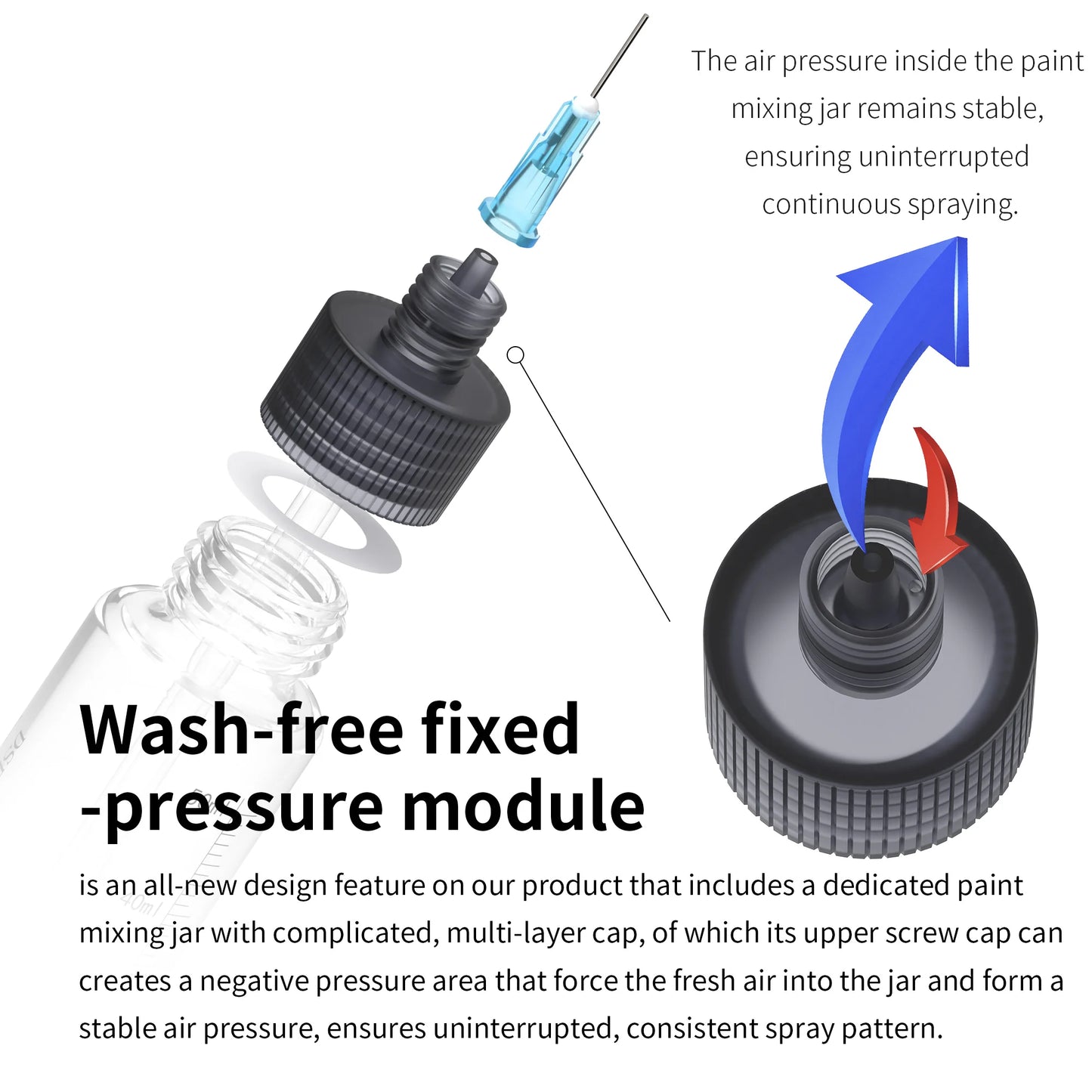 【DSPIAE PT-AB】Wash-Free Airbrush with Marker Rack for Scale Model